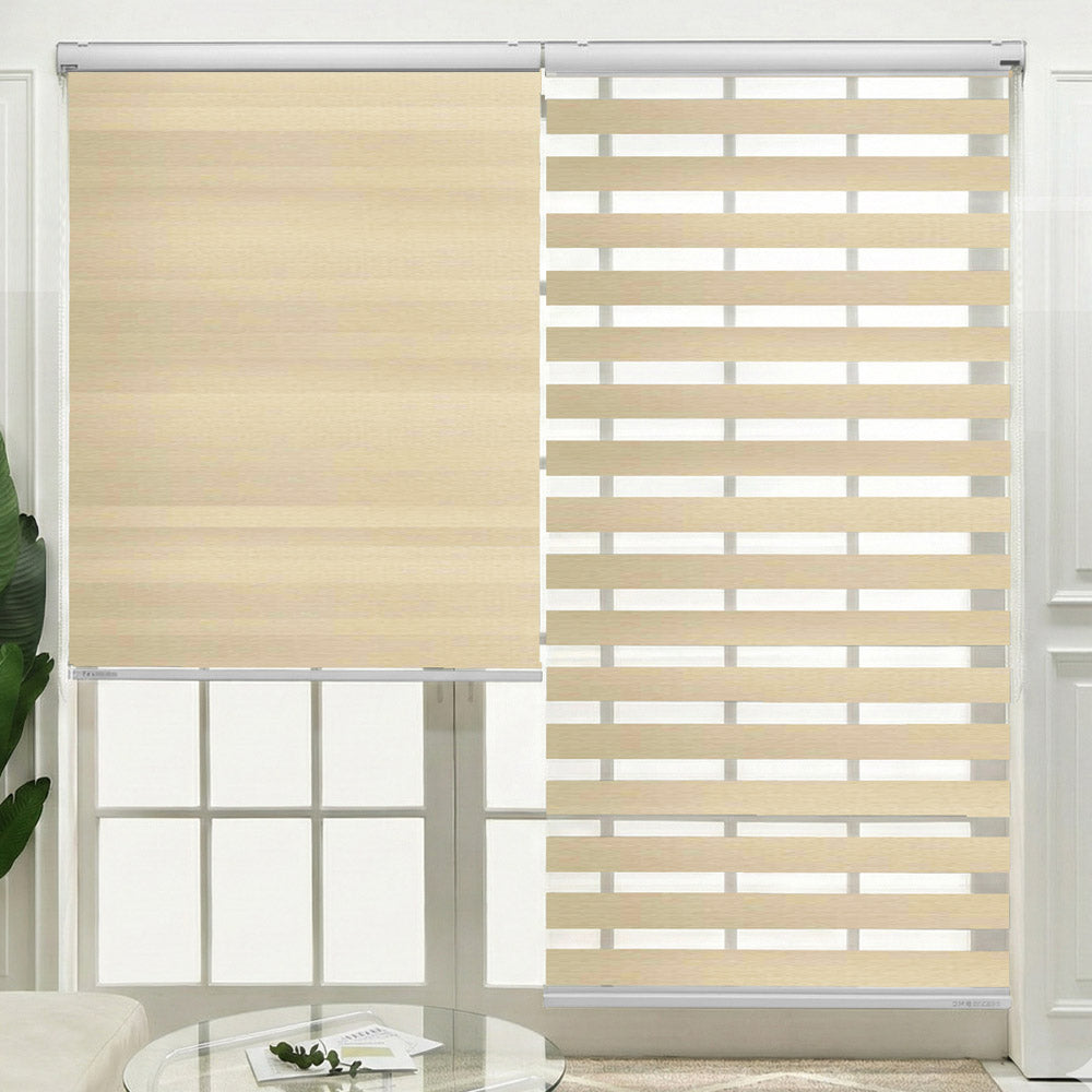 Linen Blackout Dual Zebra Shade