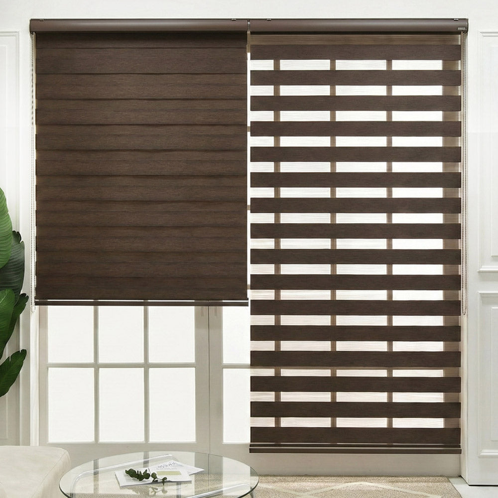 Linen Blackout Dual Zebra Shade