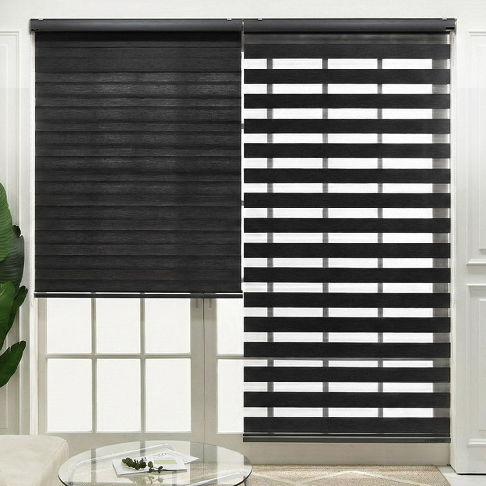 Linen Blackout Dual Zebra Shade