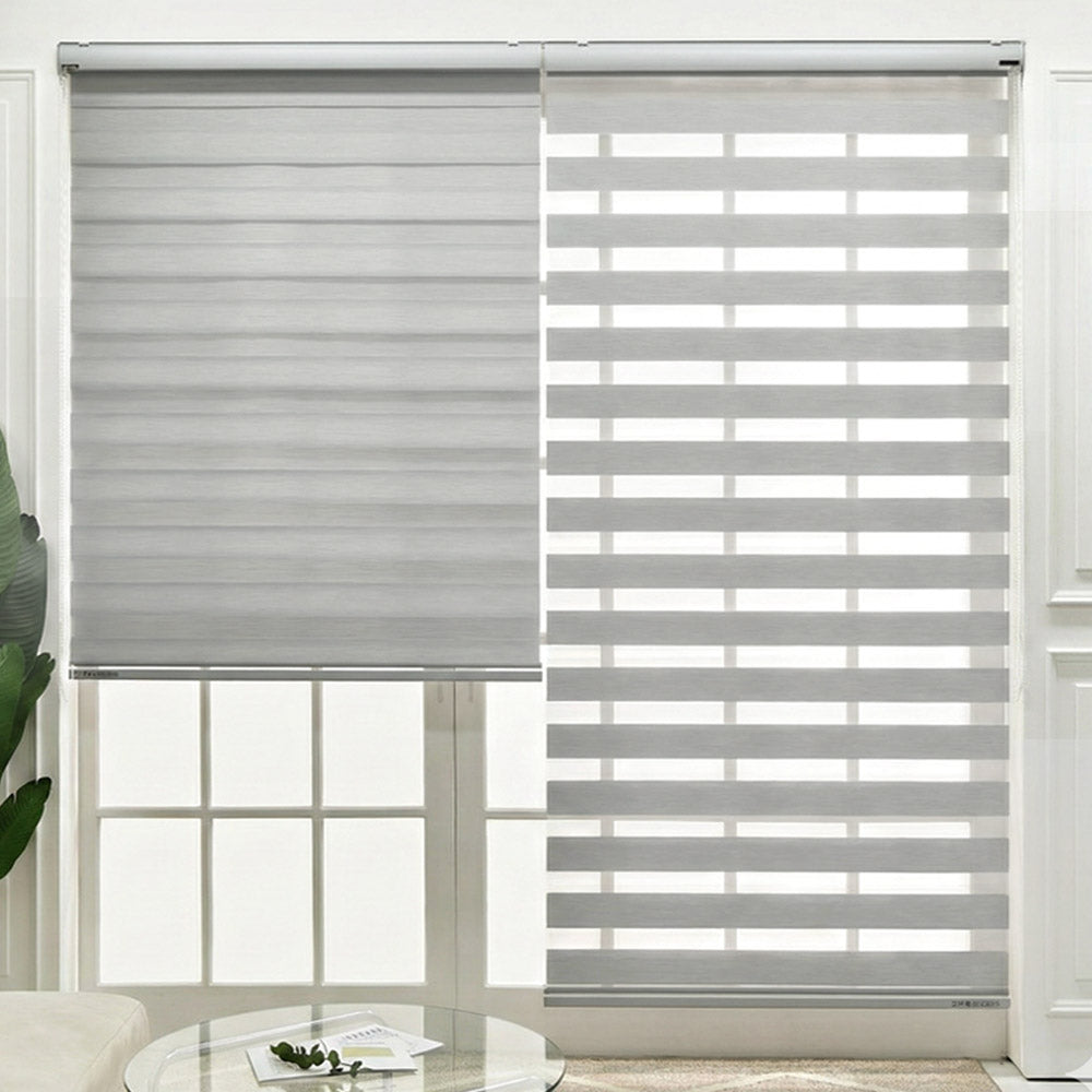 Linen Blackout Dual Zebra Shade