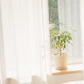 Smart Motorized Linen Curtain Set