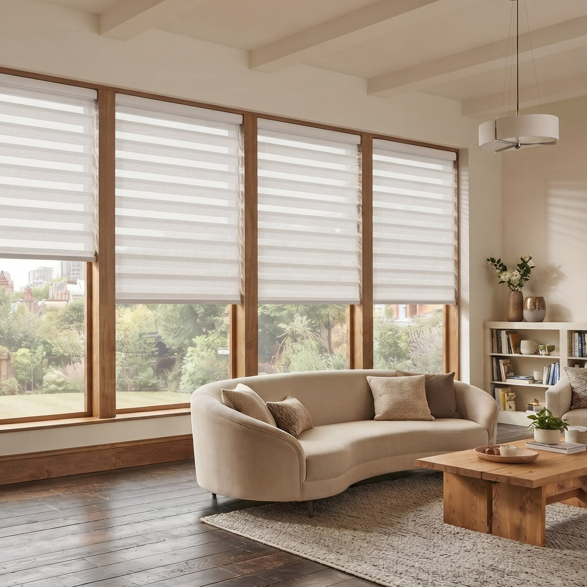 Linen Blackout Dual Zebra Shade