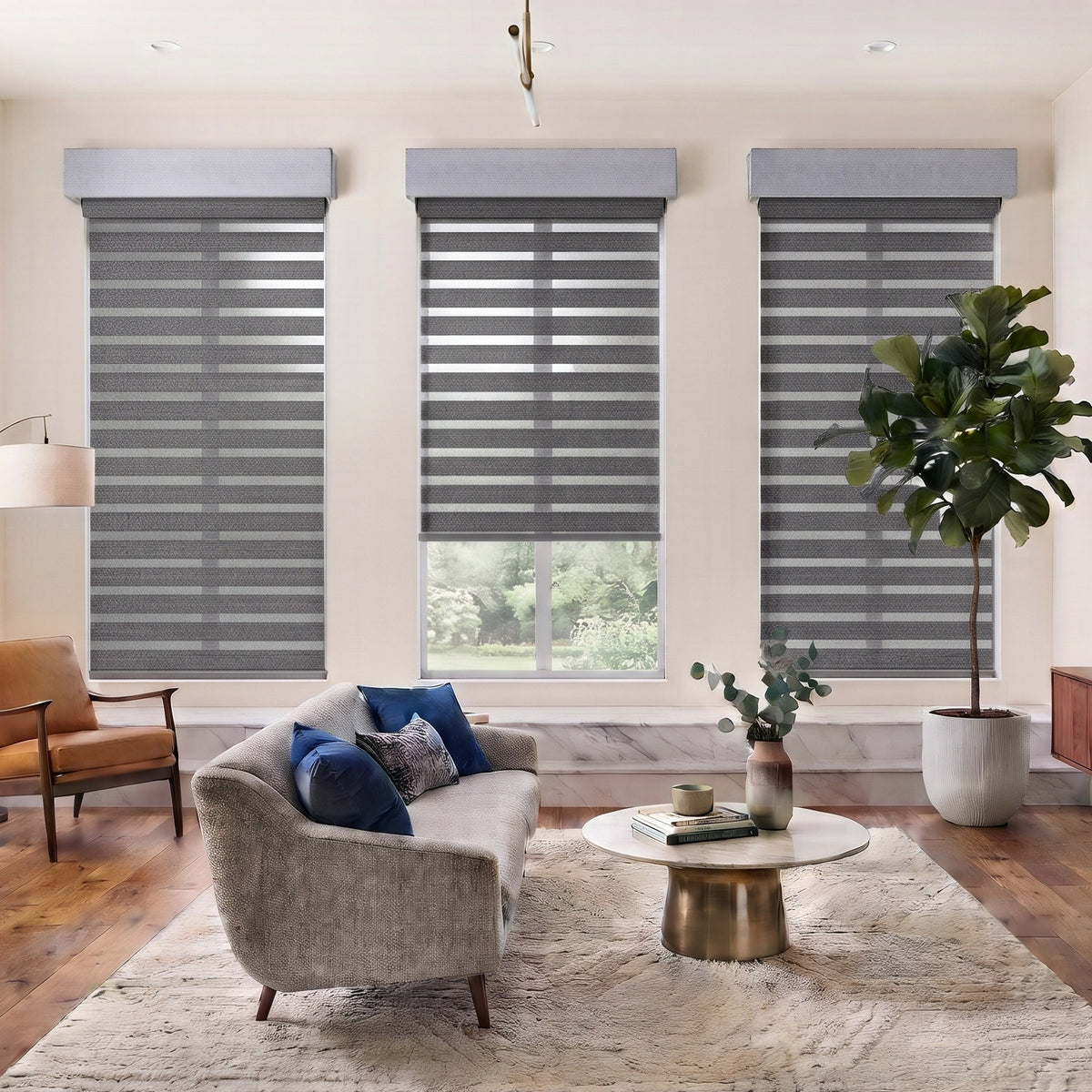 Luxury Lux Light Filtering Dual Zebra Shade