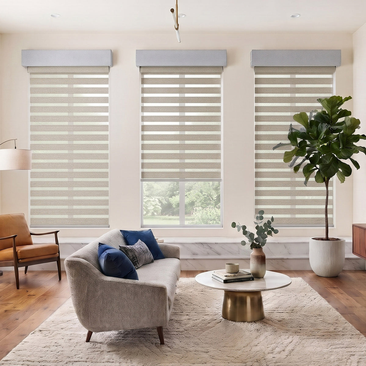 Luxury Lux Light Filtering Dual Zebra Shade