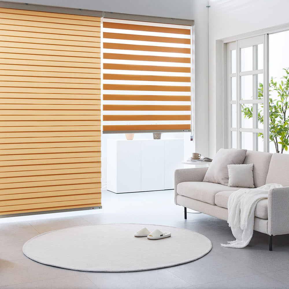 Soft Light Filtering Dual Zebra Shade | 15 Colors | Loomnshade