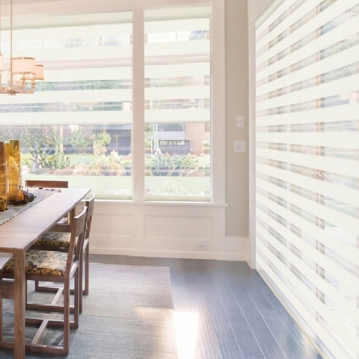 Soft Light Filtering Dual Zebra Shade