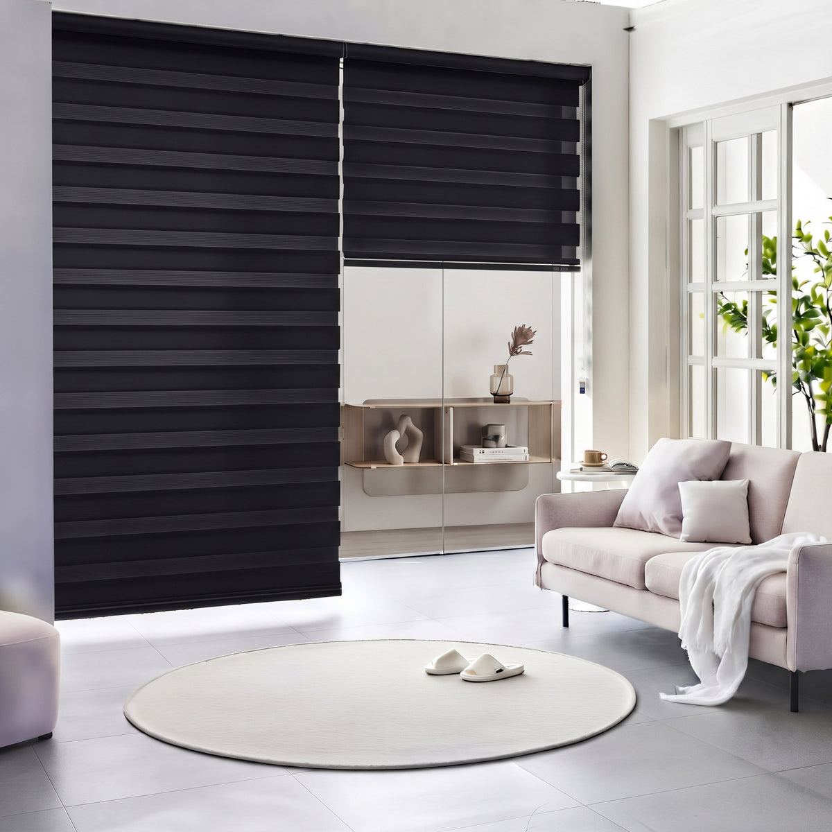 Soft Light Filtering Dual Zebra Shade