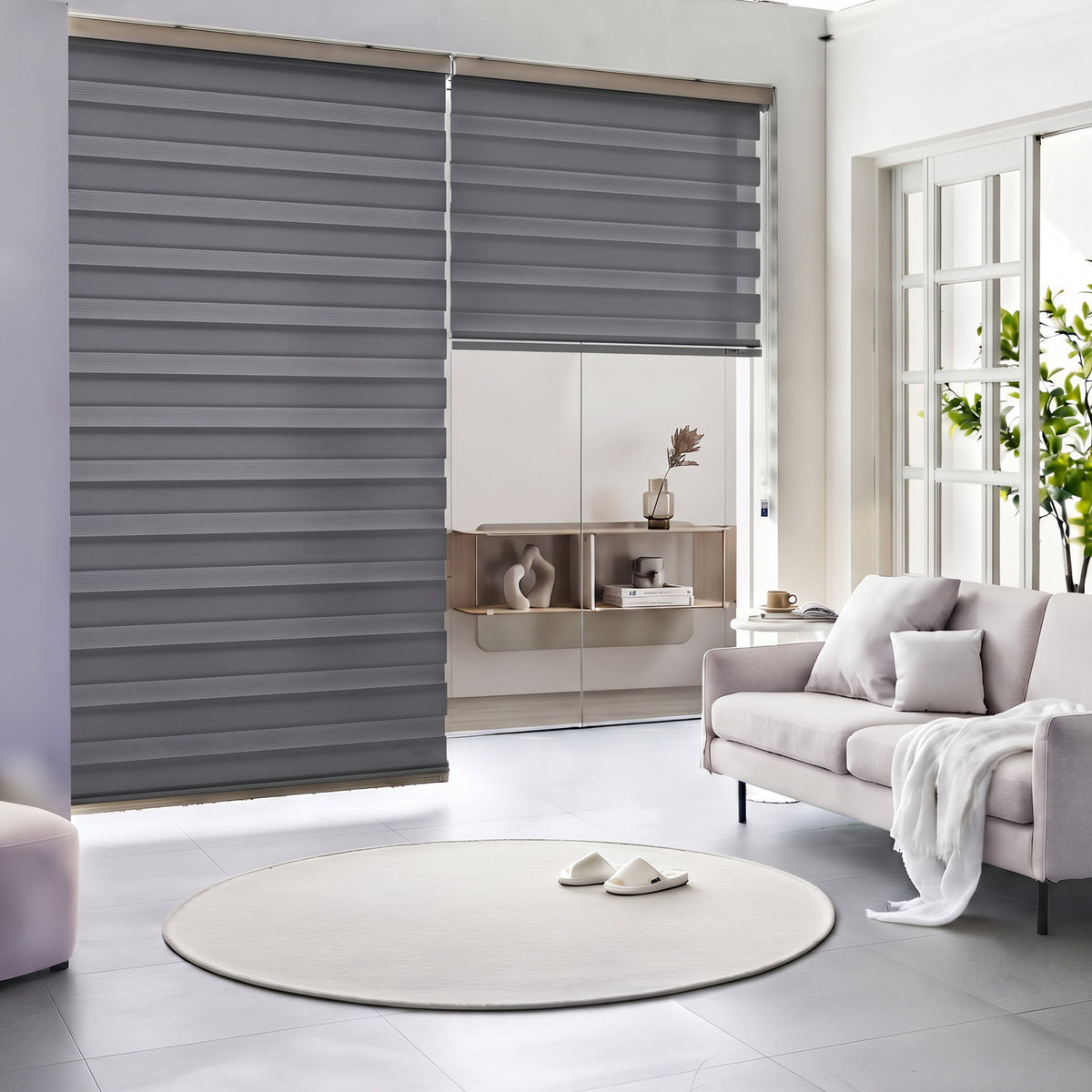 Soft Light Filtering Dual Zebra Shade
