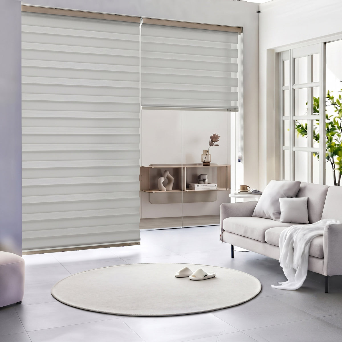 Soft Light Filtering Dual Zebra Shade