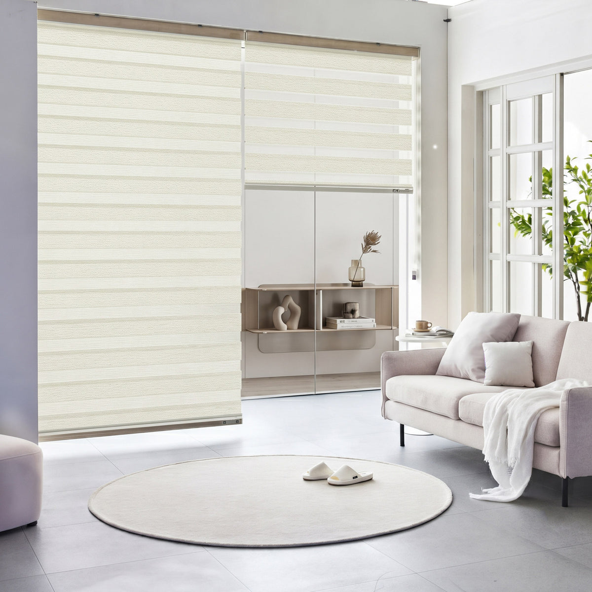 Soft Light Filtering Dual Zebra Shade