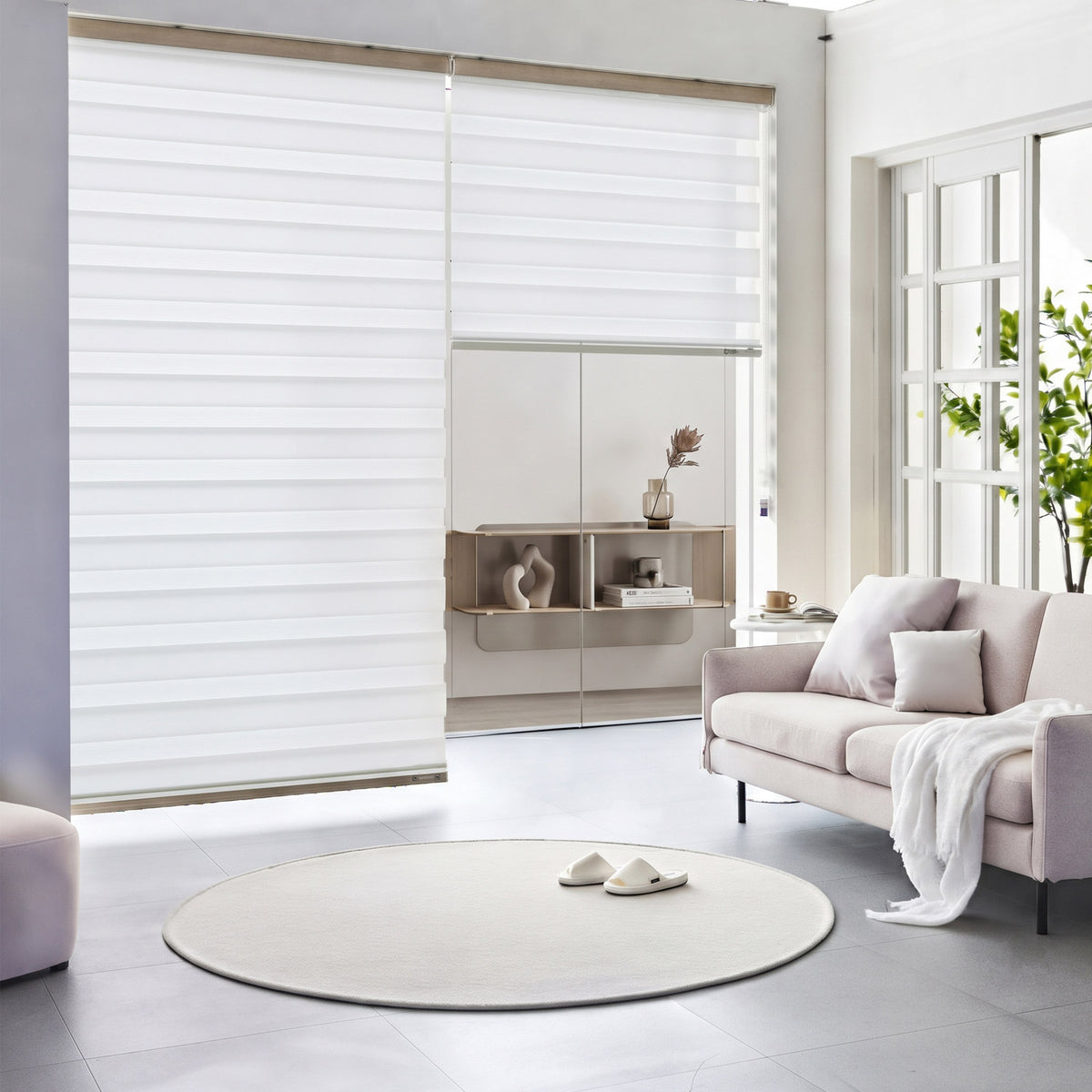 Soft Light Filtering Dual Zebra Shade
