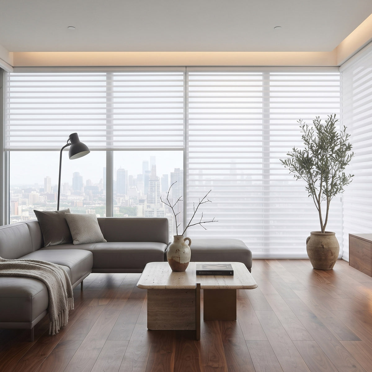 Swan Light Filtering Sheer Shades