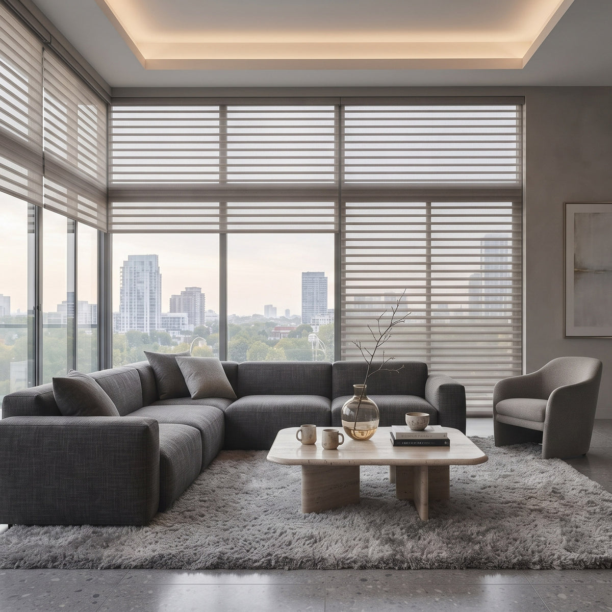 Swan Light Filtering Sheer Shades
