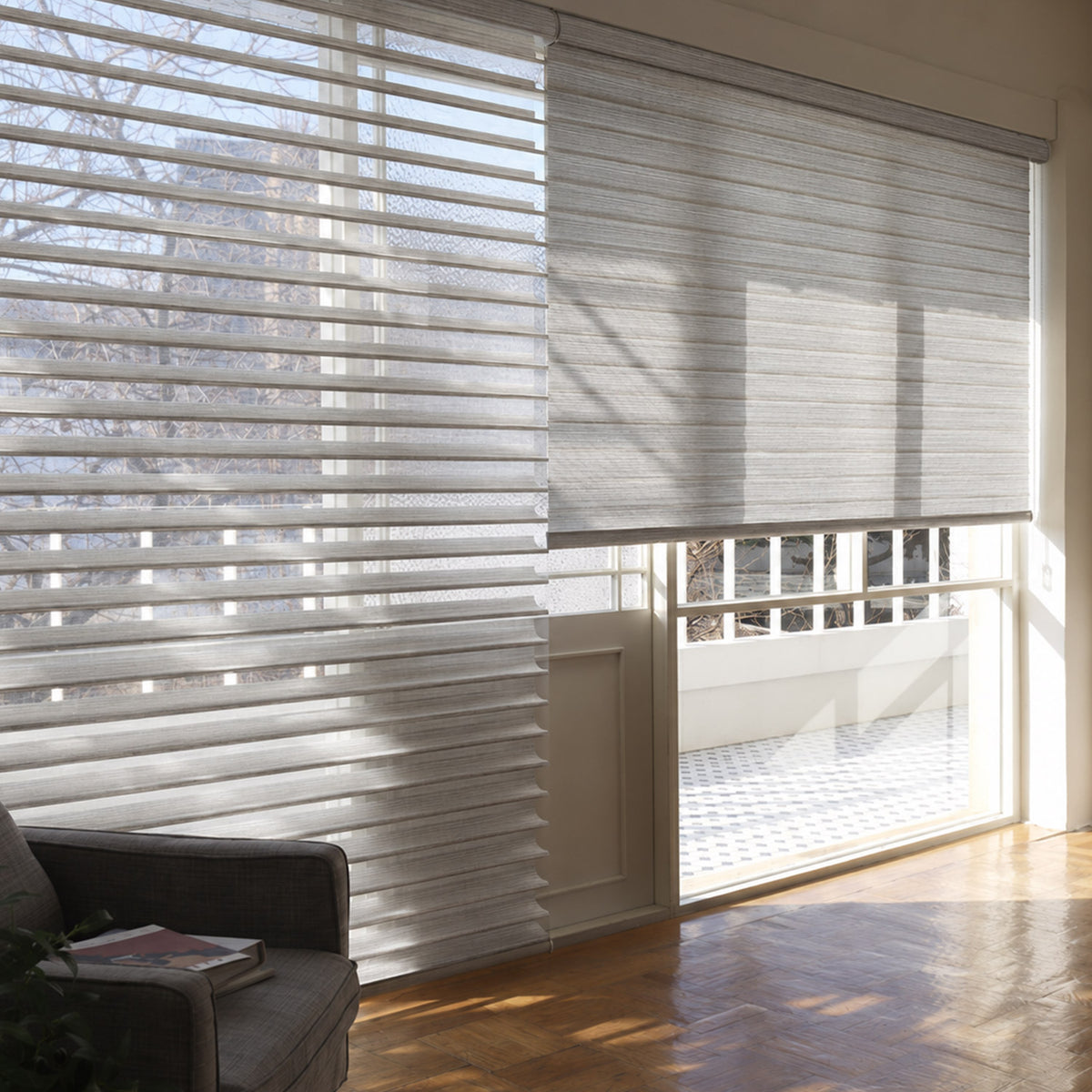 Swan Light Filtering Sheer Shades