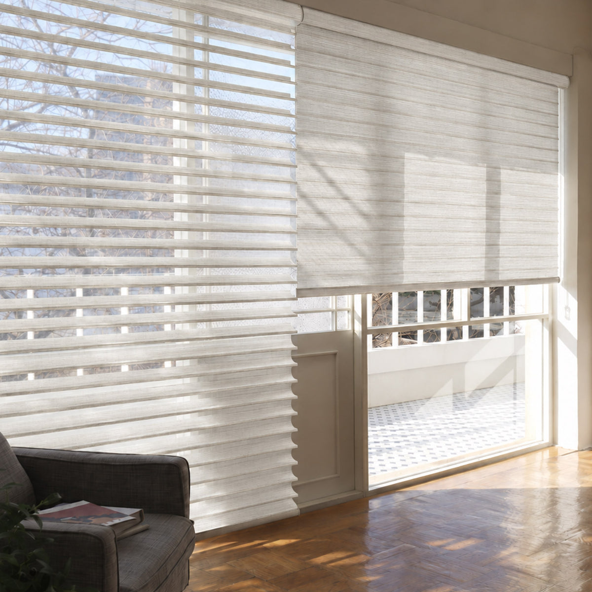 Swan Light Filtering Sheer Shades