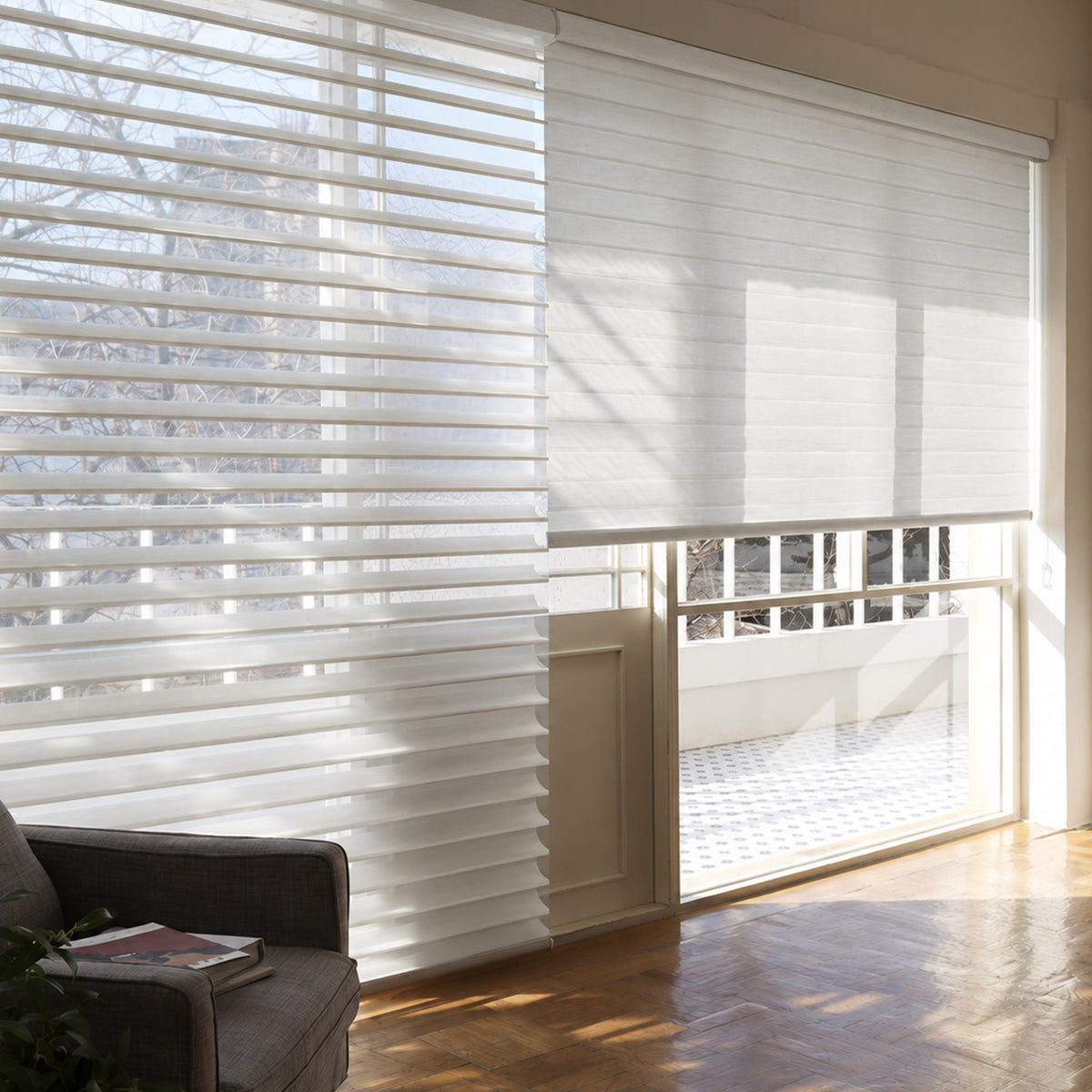 Swan Light Filtering Sheer Shades