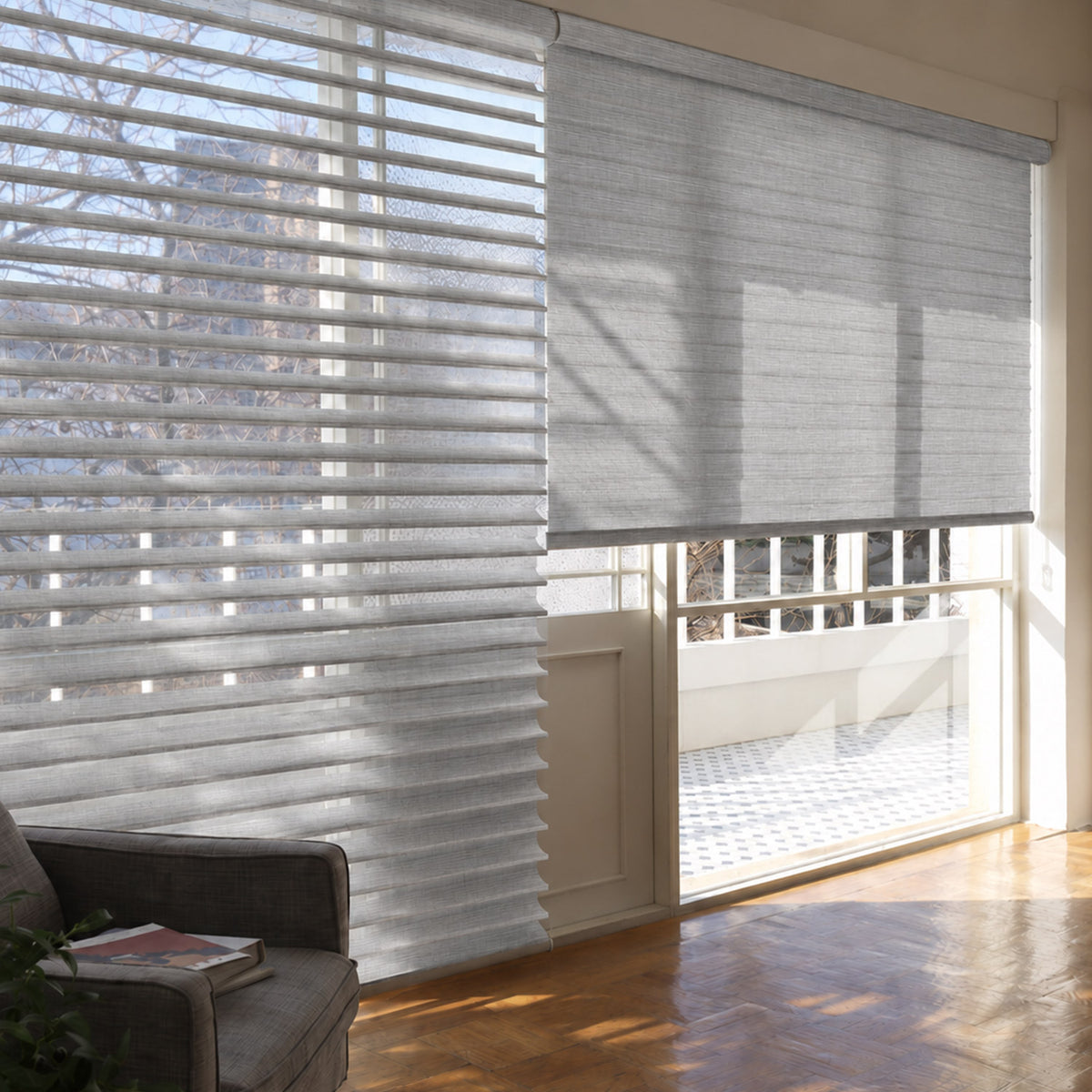 Swan Light Filtering Sheer Shades
