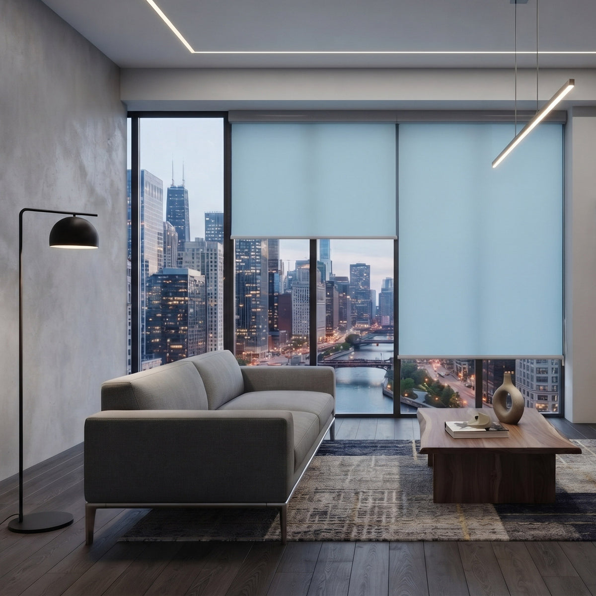 T/C Light Filtering Roller Shade