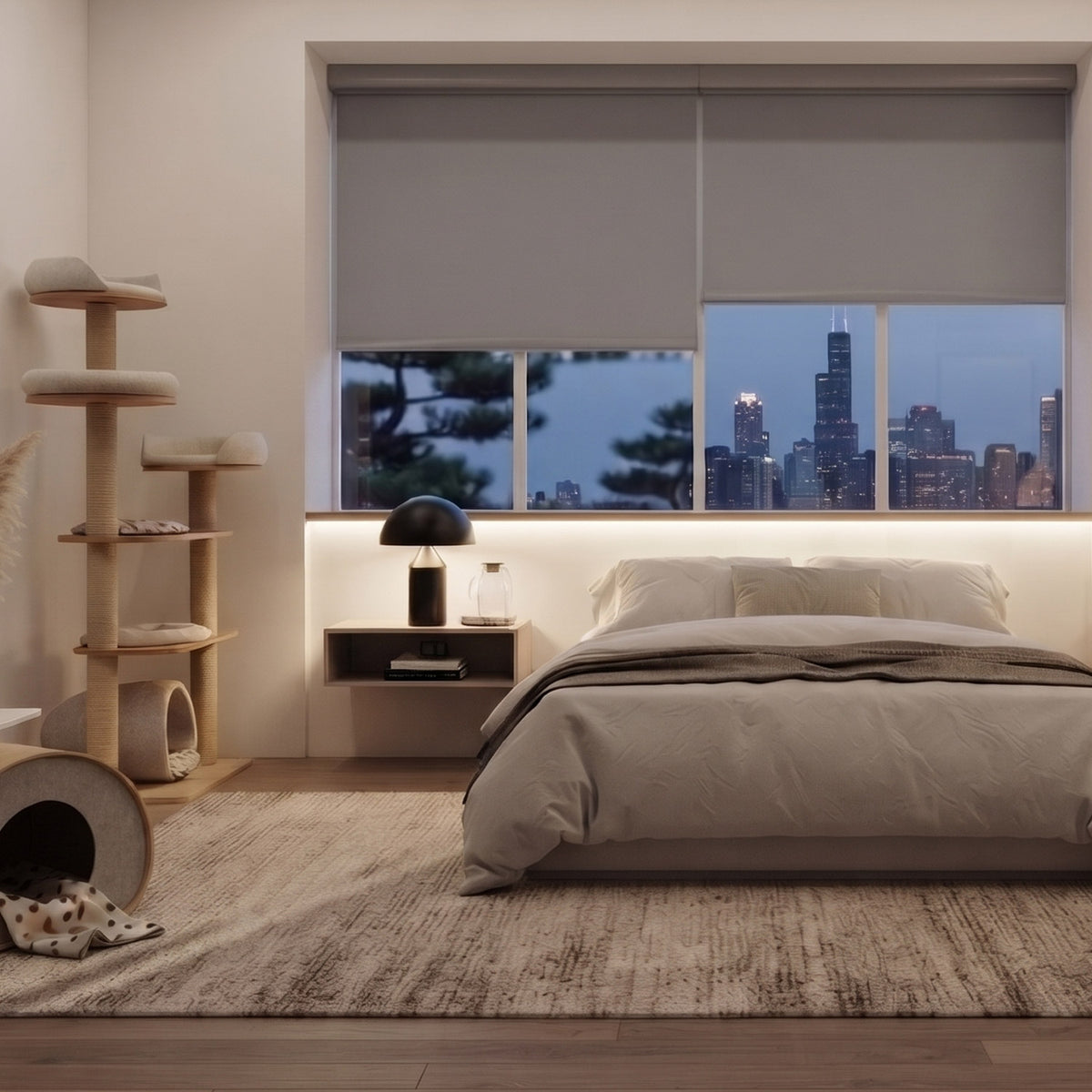 T/C Light Filtering Roller Shade